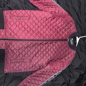 Primitive Burgundy and Black Quilted Jacket